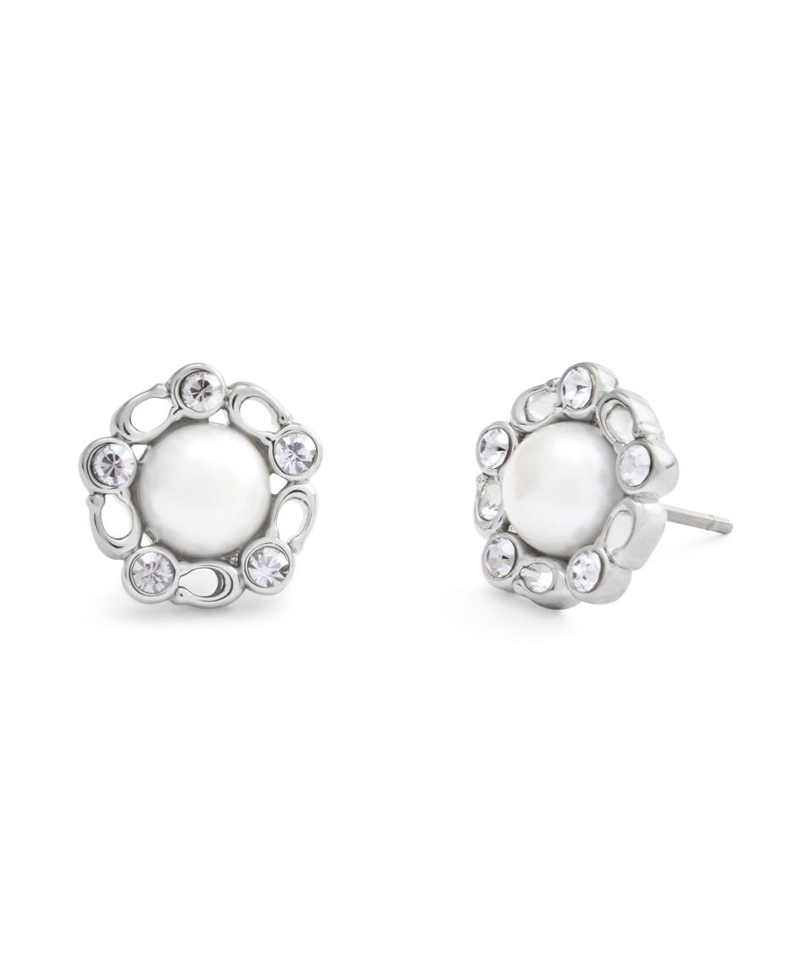 Серьги-гвоздики Faux Stone Signature Heritage с культивированным жемчугом COACH, Pearl, Rhodium
Серьги-гвоздики Faux Stone Signature Heritage с культивированным жемчугом COACH, Pearl, Rhodium