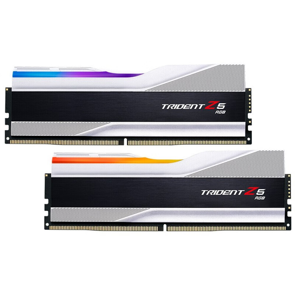 Оперативная память G.SKILL Trident Z5 RGB, 64 Гб DDR5 (2x32 Гб), 6000 МГц, CL32, F5-6000J3238G32GX2-TZ5RS, серебристый
Оперативная память G.SKILL Trident Z5 RGB, 64 Гб DDR5 (2x32 Гб), 6000 МГц, CL32, F5-6000J3238G32GX2-TZ5RS, серебристый