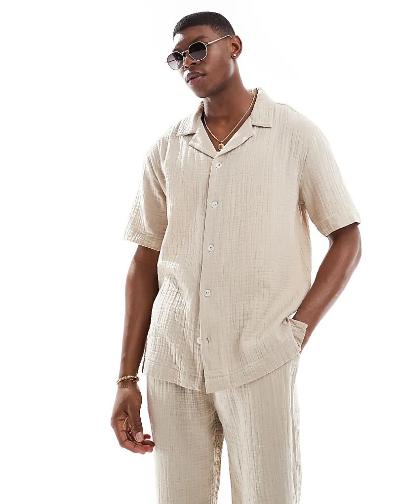 Рубашка с карманами и воротником-стойкой Goldsboro цвета «камень»
Рубашка с карманами и воротником-стойкой Goldsboro цвета «камень»