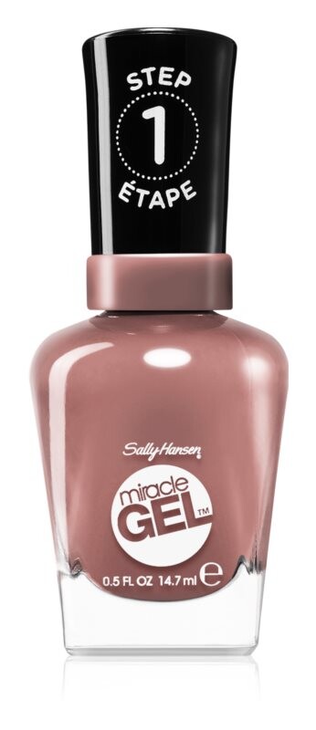 Покрытие ногтей гель-лаком без использования УФ/LED лампы Sally Hansen Miracle Gel™, оттенок 244 Mauve-olous 14,7 мл