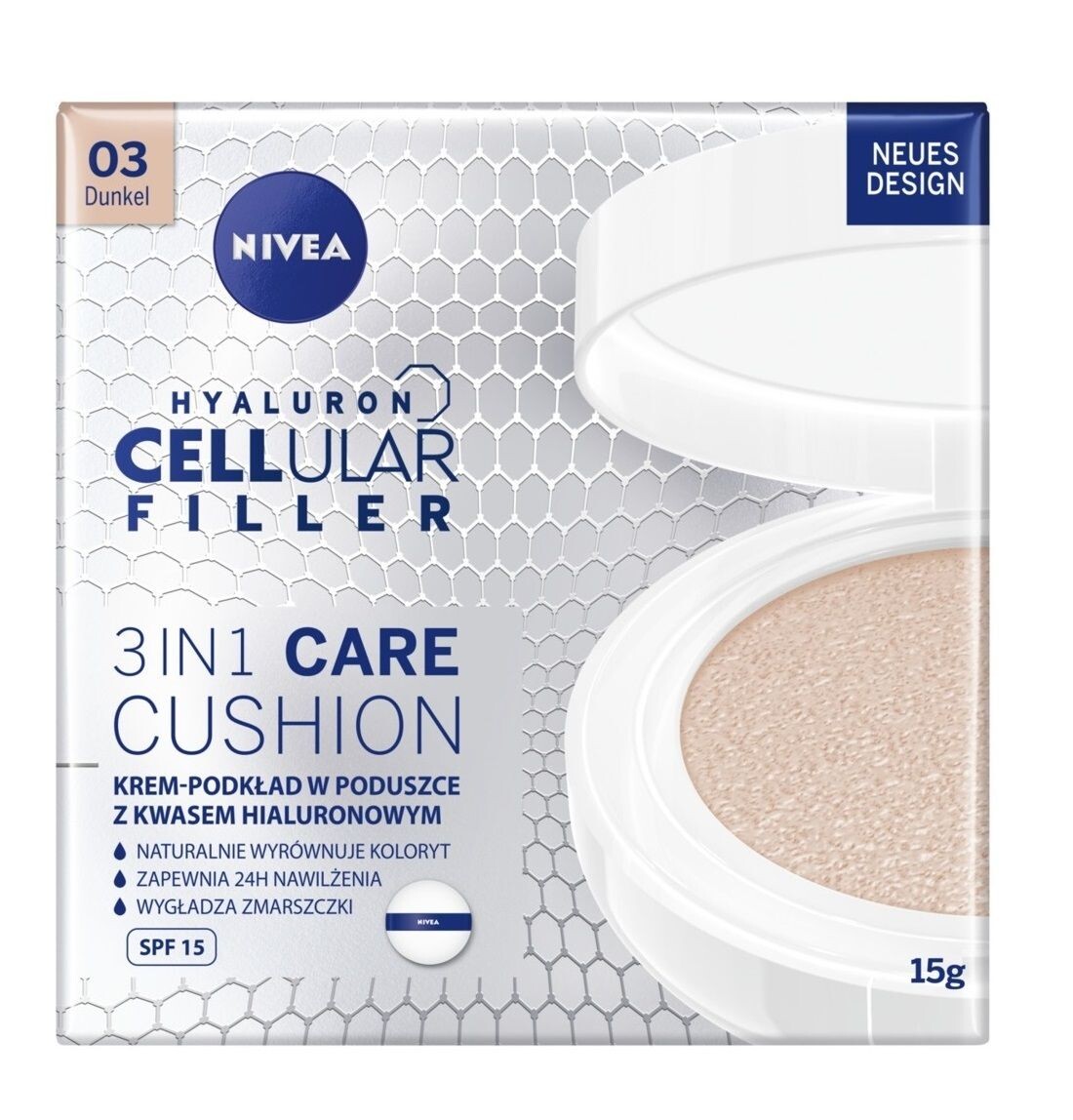 Nivea Hyaluron Cellular Filler крем-основа для лица, ciemny
Nivea Hyaluron Cellular Filler крем-основа для лица, ciemny