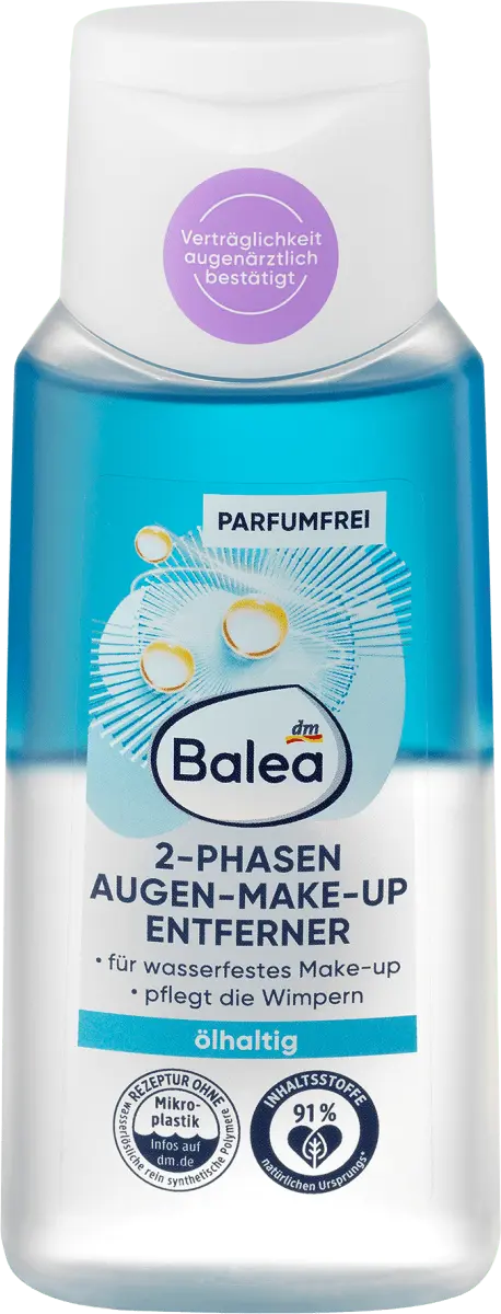 Средство для снятия макияжа с глаз 2-фазное 100мл Balea
Средство для снятия макияжа с глаз 2-фазное 100мл Balea