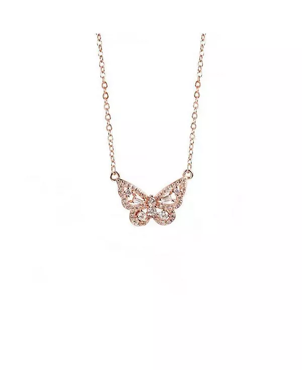 Элегантное ожерелье с подвеской в виде бабочки из 18-каратного розового золота со сверкающими кубическими цирконами Hollywood Sensation, gold
Элегантное ожерелье с подвеской в виде бабочки из 18-каратного розового золота со сверкающими кубическими цирконами Hollywood Sensation, gold
