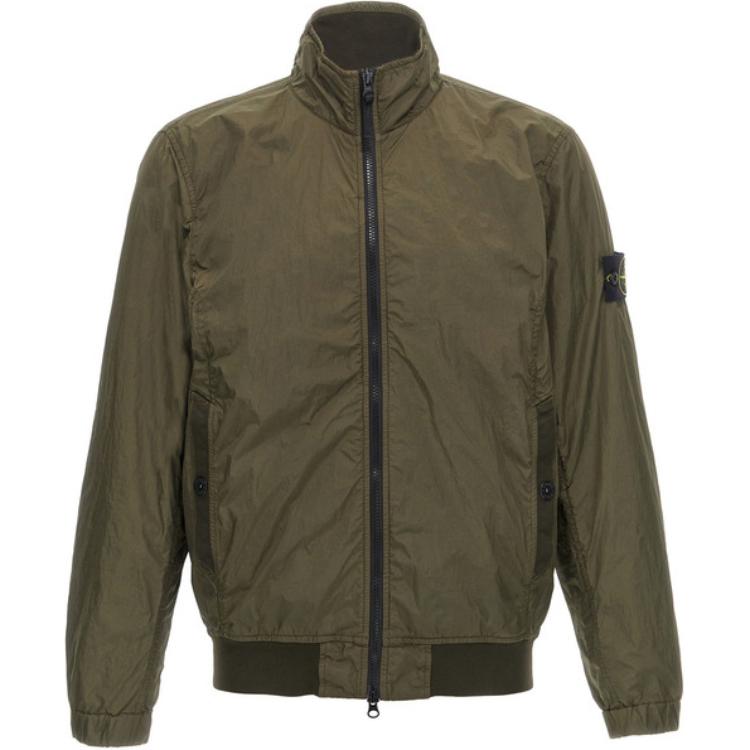 STONE ISLAND Куртка с высоким воротником и значком компаса, Olive
STONE ISLAND Куртка с высоким воротником и значком компаса, Olive