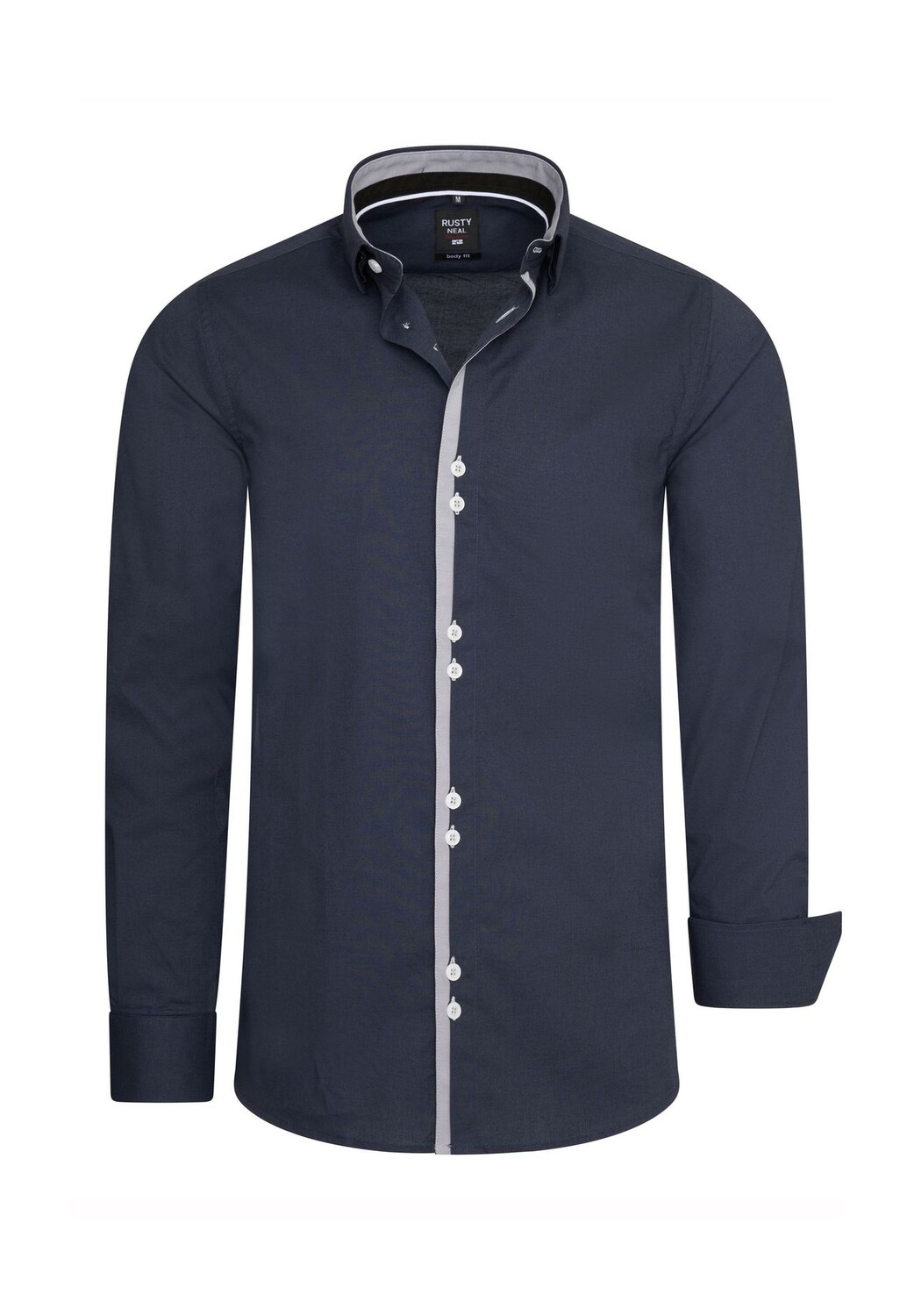 Рубашка с длинными рукавами и модной застежкой на две пуговицы RUSTY NEAL, антрацит
Рубашка с длинными рукавами и модной застежкой на две пуговицы RUSTY NEAL, антрацит