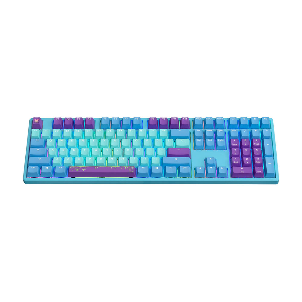 Клавиатура игровая Ducky MK Frozen Llama Typist, TTC Bluish White, синий/фиолетовый, английская раскладка
Клавиатура игровая Ducky MK Frozen Llama Typist, TTC Bluish White, синий/фиолетовый, английская раскладка