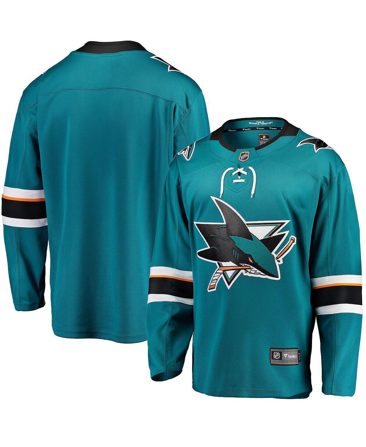 Мужское бирюзовое джерси san jose sharks breakaway home с логотипом Fanatics, бирюзовый
Мужское бирюзовое джерси san jose sharks breakaway home с логотипом Fanatics, бирюзовый