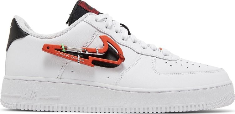 Кроссовки Nike Air Force 1 '07 Premium 'Carabiner - White Habanero Red', белый
Кроссовки Nike Air Force 1 '07 Premium 'Carabiner - White Habanero Red', белый