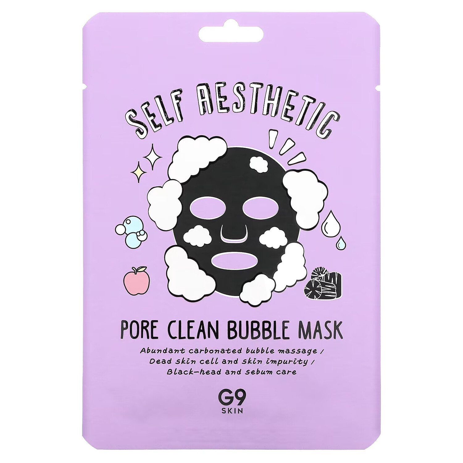 G9skin, Self Aesthetic, маска с пузырьками для очистки пор, 5 шт. по 23 мл (0,78 жидк. унции)
G9skin, Self Aesthetic, маска с пузырьками для очистки пор, 5 шт. по 23 мл (0,78 жидк. унции)