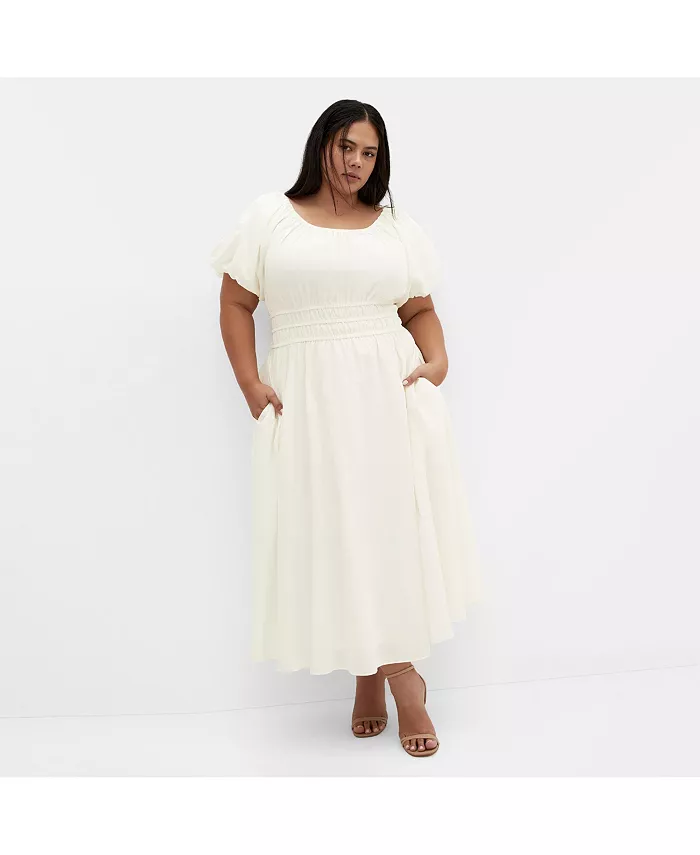 Платье миди Lillian больших размеров CITY CHIC, желтый
Платье миди Lillian больших размеров CITY CHIC, желтый