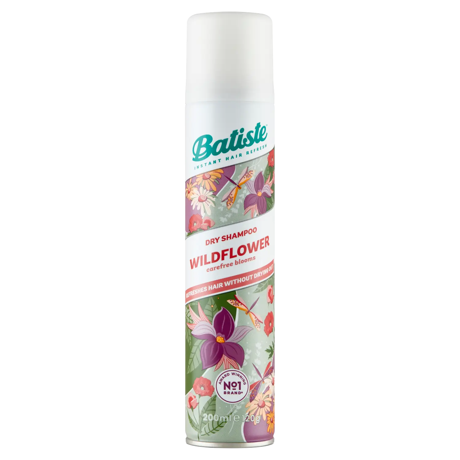 Batiste Wildflower сухой шампунь для волос, 200 мл
Batiste Wildflower сухой шампунь для волос, 200 мл