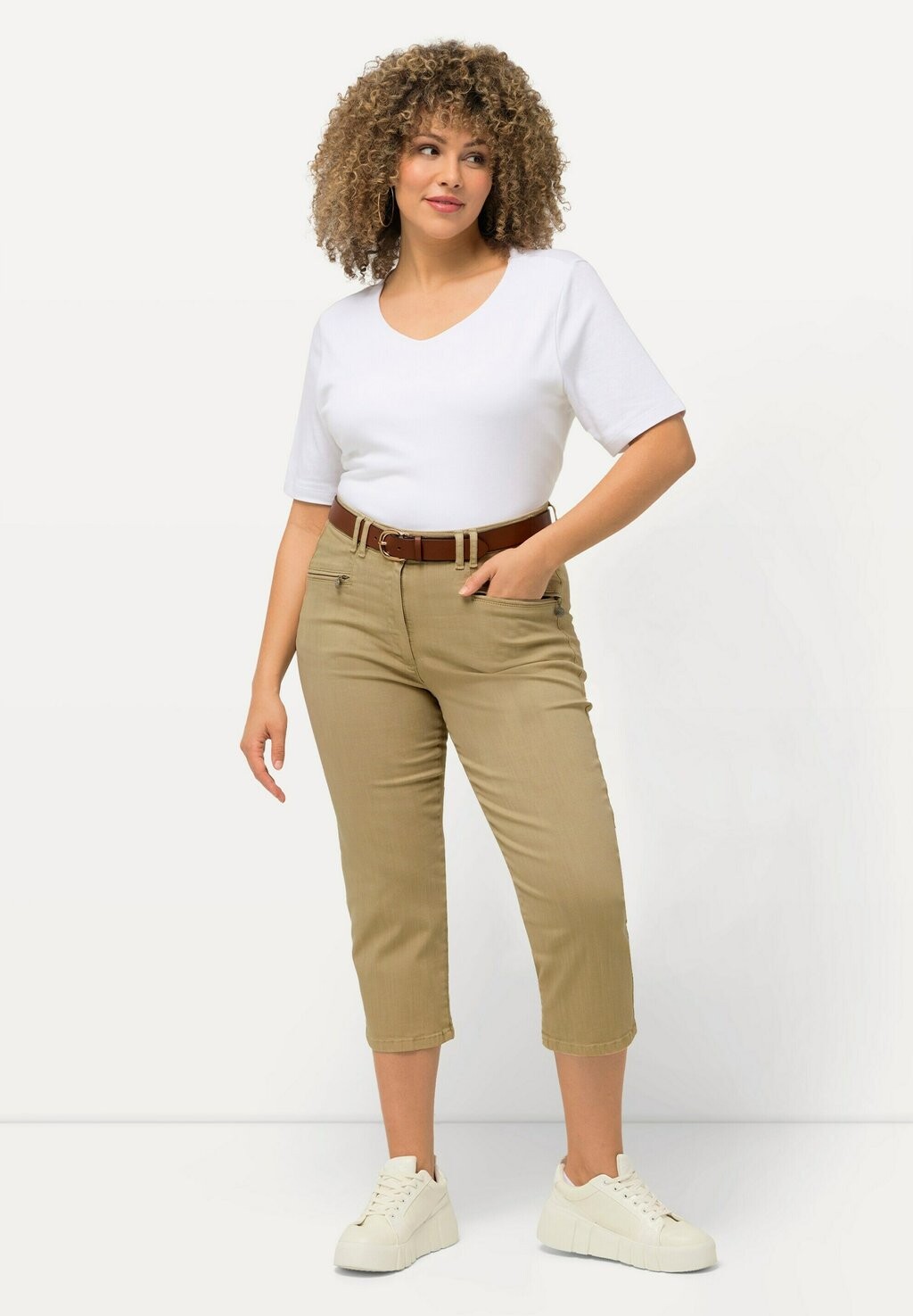 Джинсовые шорты Ulla Popken, бежевый
Джинсовые шорты Ulla Popken, бежевый