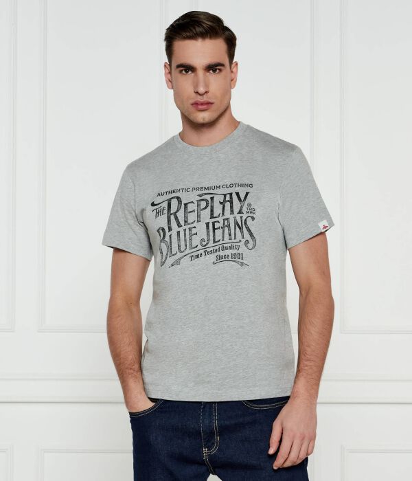 Футболка мужская Replay с надписью, серый
Футболка мужская Replay с надписью, серый
