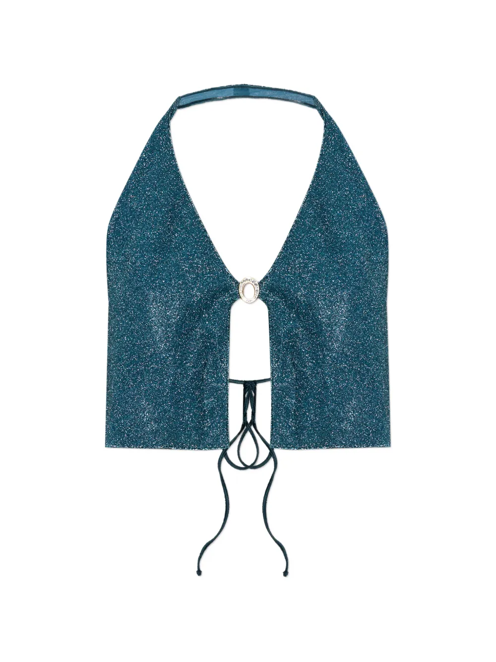 Топ на завязках на шее с кольцом Oséree, синий
Топ на завязках на шее с кольцом Oséree, синий