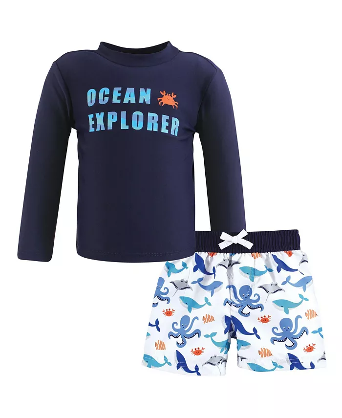 Детский комплект для плавания Hudson, модель Ice Cream Truck, для мальчиков 9-12 месяцев Hudson Baby, синий 
Детский комплект для плавания Hudson, модель Ice Cream Truck, для мальчиков 9-12 месяцев Hudson Baby, синий