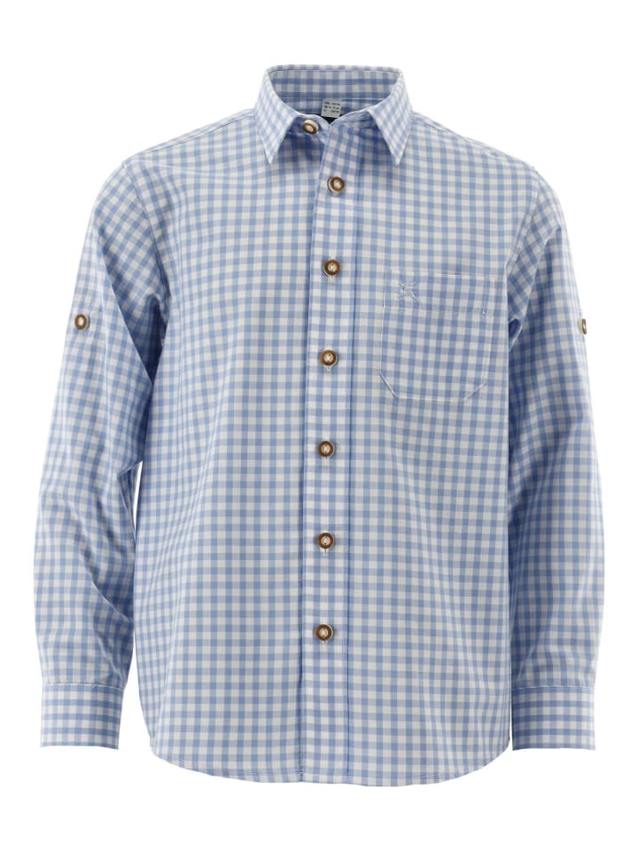 Детская традиционная рубашка Лафоа светло-голубого/синего цвета OS-Trachten
Детская традиционная рубашка Лафоа светло-голубого/синего цвета OS-Trachten