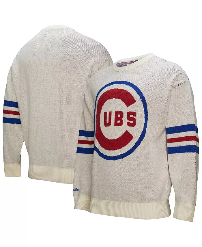 Мужской кремовый ретро-свитер Chicago Cubs Mitchell & Ness
Мужской кремовый ретро-свитер Chicago Cubs Mitchell & Ness