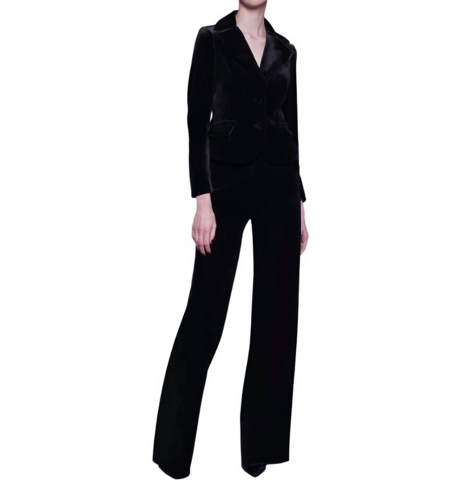 Брюки Nazife Velvet черного цвета Chiara Boni
Брюки Nazife Velvet черного цвета Chiara Boni