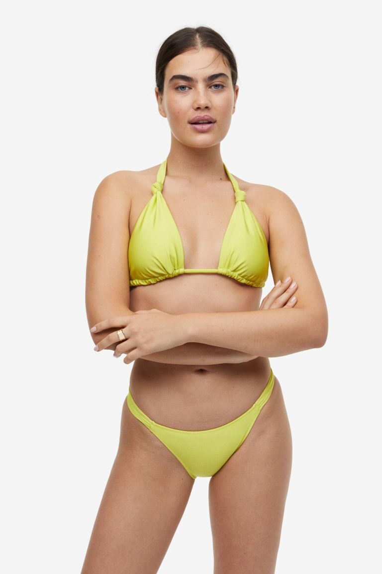 Мягкий лиф бикини с треугольными чашечками H&M, зеленый лайм
Мягкий лиф бикини с треугольными чашечками H&M, зеленый лайм