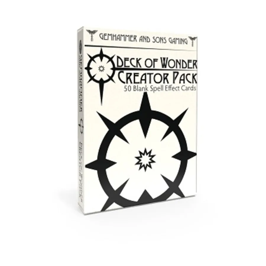 Бокс-сет Deck of Wonder - Creator Pack, Role Playing Games Accessories (Gemhammer And Sons Gaming)
Бокс-сет Deck of Wonder - Creator Pack, Role Playing Games Accessories (Gemhammer And Sons Gaming)