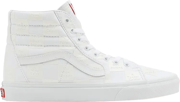 Кеды Vans Sk8-Hi DIY Checkerboard, белый
Кеды Vans Sk8-Hi DIY Checkerboard, белый