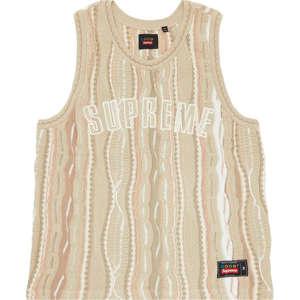 Майка Supreme x Coogi Basketball, бежевый
Майка Supreme x Coogi Basketball, бежевый