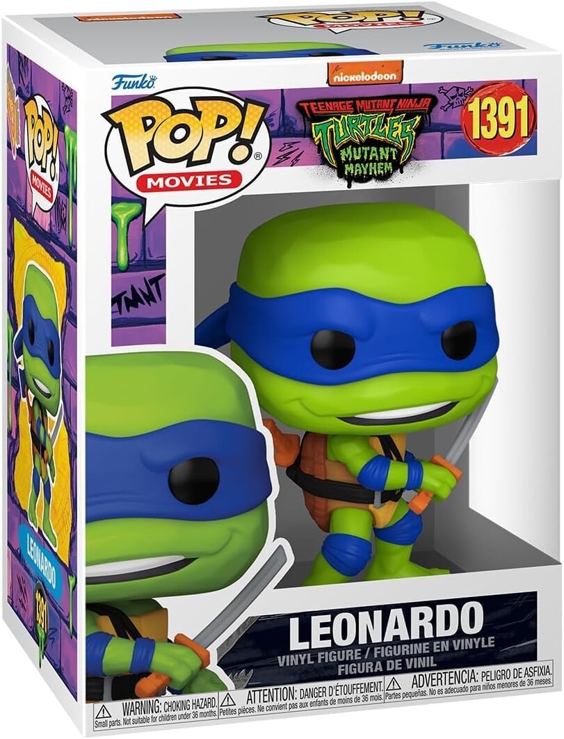 Виниловая фигурка Funko POP! Teenage Mutant Ninja Turtles: Mutant Mayhem, Leonardo, 9,5 см
Виниловая фигурка Funko POP! Teenage Mutant Ninja Turtles: Mutant Mayhem, Leonardo, 9,5 см