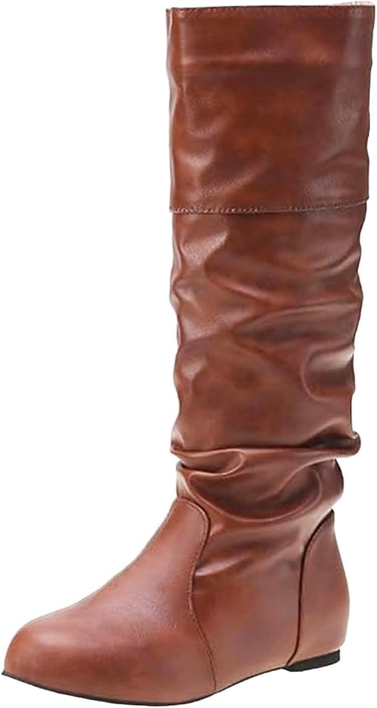 Женские свободные ботфорты до колена из искусственной кожи, средние голенища, сборка, круглый носок, низкий каблук, на молнии, плоские удобные ботинки для езды, боевые ботиночки Baxtayel, Multicolor 05
Женские свободные ботфорты до колена из искусственной кожи, средние голенища, сборка, круглый носок, низкий каблук, на молнии, плоские удобные ботинки для езды, боевые ботиночки Baxtayel, Multicolor 05