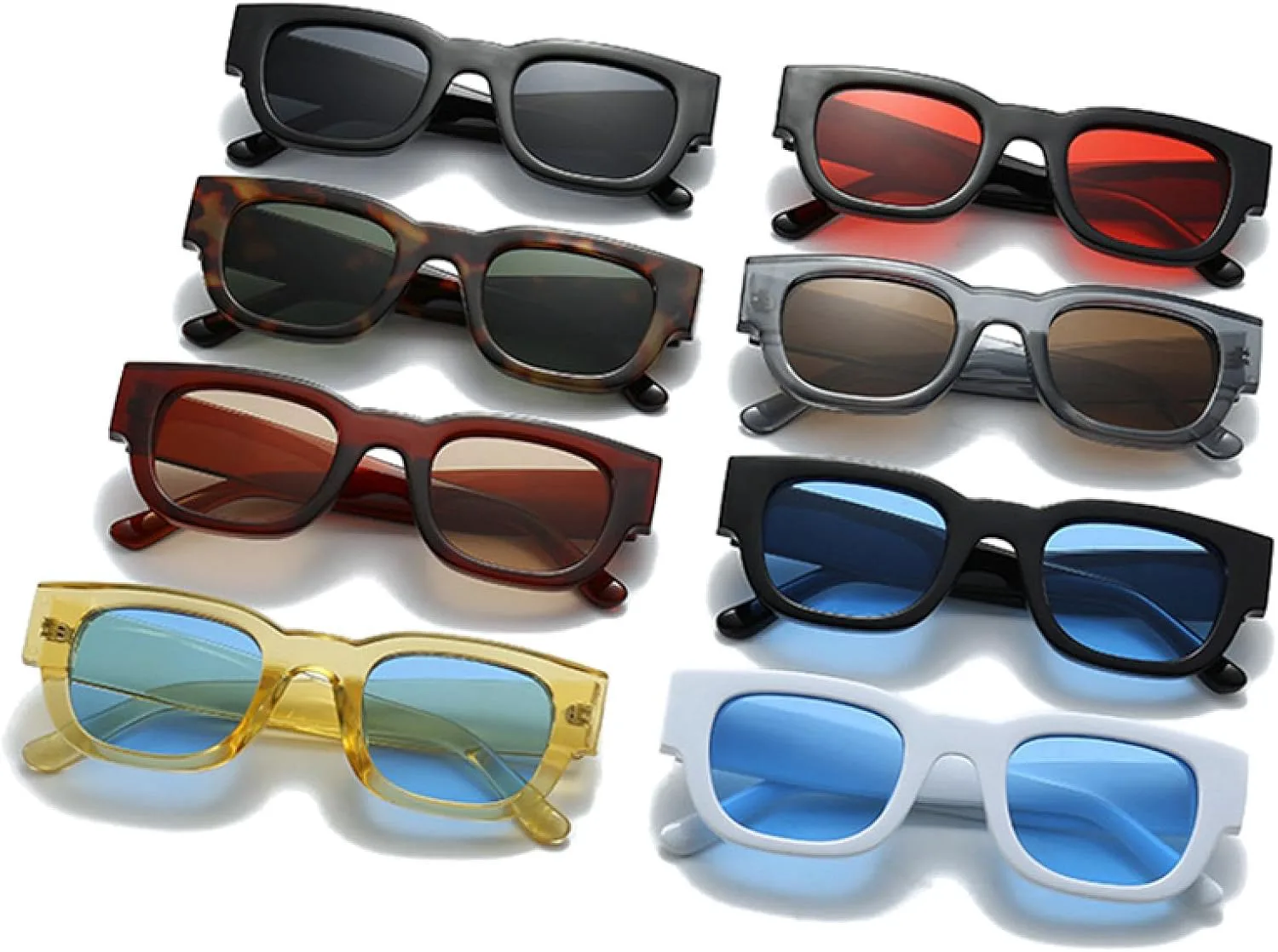 Популярные модные солнцезащитные очки для женщин в стиле ретро, конфетных цветов, для мужчин в стиле панк, с защитой от УФ-излучения UV400 HHZZYVY, White Blue
Популярные модные солнцезащитные очки для женщин в стиле ретро, конфетных цветов, для мужчин в стиле панк, с защитой от УФ-излучения UV400 HHZZYVY, White Blue