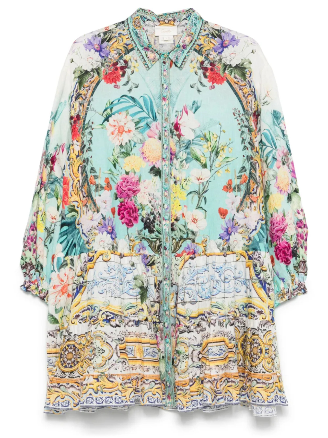 Camilla многоярусное мини-платье с длинными рукавами, синий
Camilla многоярусное мини-платье с длинными рукавами, синий