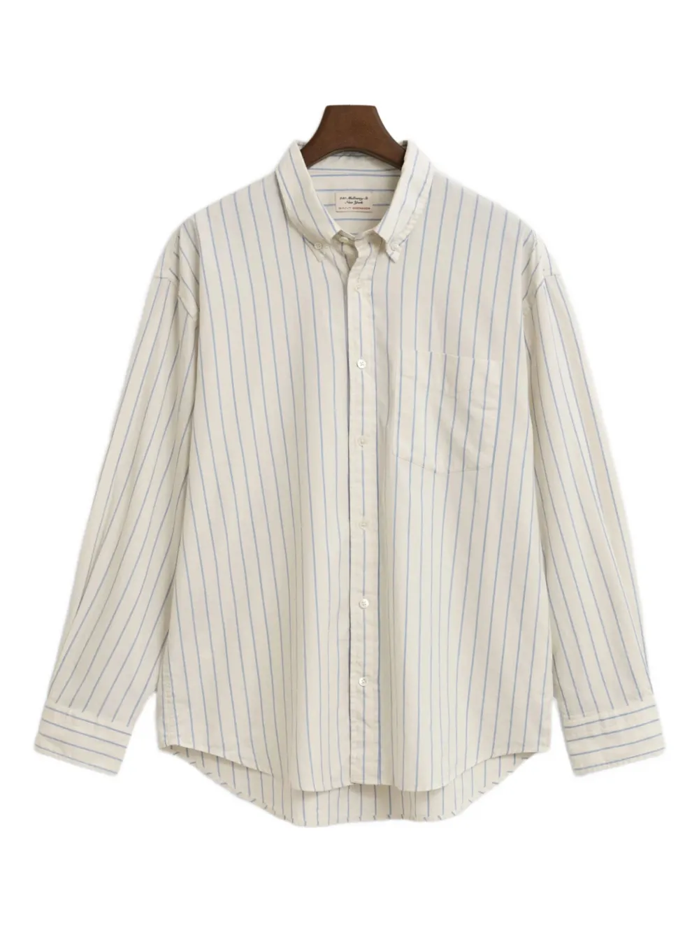 Полосатая хлопковая рубашка GANT 240 Mulberry Street, нейтральный
Полосатая хлопковая рубашка GANT 240 Mulberry Street, нейтральный