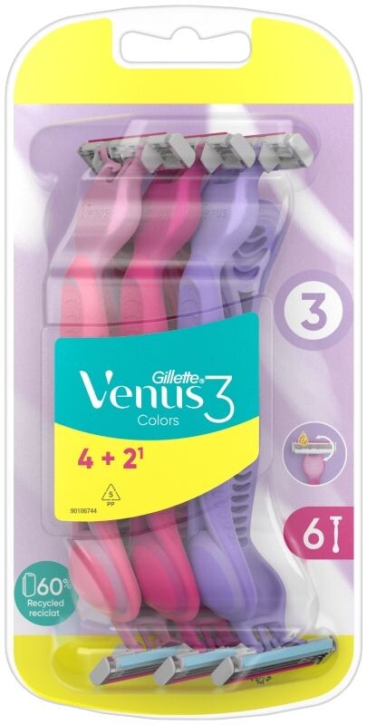 Gillette Venus3 женская бритва, 6 шт.
Gillette Venus3 женская бритва, 6 шт.