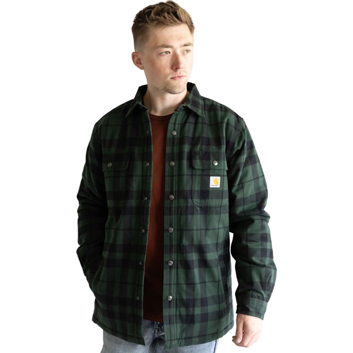Рубашка-куртка Relaxed Fit Flannel с подкладкой из шерпы Carhartt, зеленый
Рубашка-куртка Relaxed Fit Flannel с подкладкой из шерпы Carhartt, зеленый