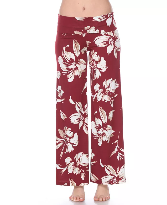 Брюки палаццо с цветочным принтом White Mark, красный
Брюки палаццо с цветочным принтом White Mark, красный