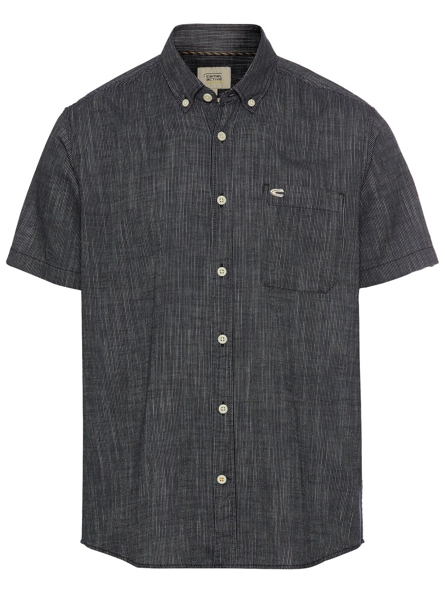 Рубашка обычного кроя на пуговицах CAMEL ACTIVE, темно-синий 
Рубашка обычного кроя на пуговицах CAMEL ACTIVE, темно-синий