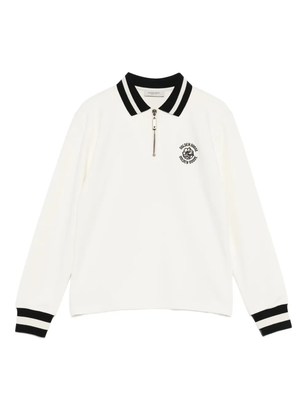 Рубашка поло на молнии с нашивкой-логотипом Golden Goose Kids, белый
Рубашка поло на молнии с нашивкой-логотипом Golden Goose Kids, белый