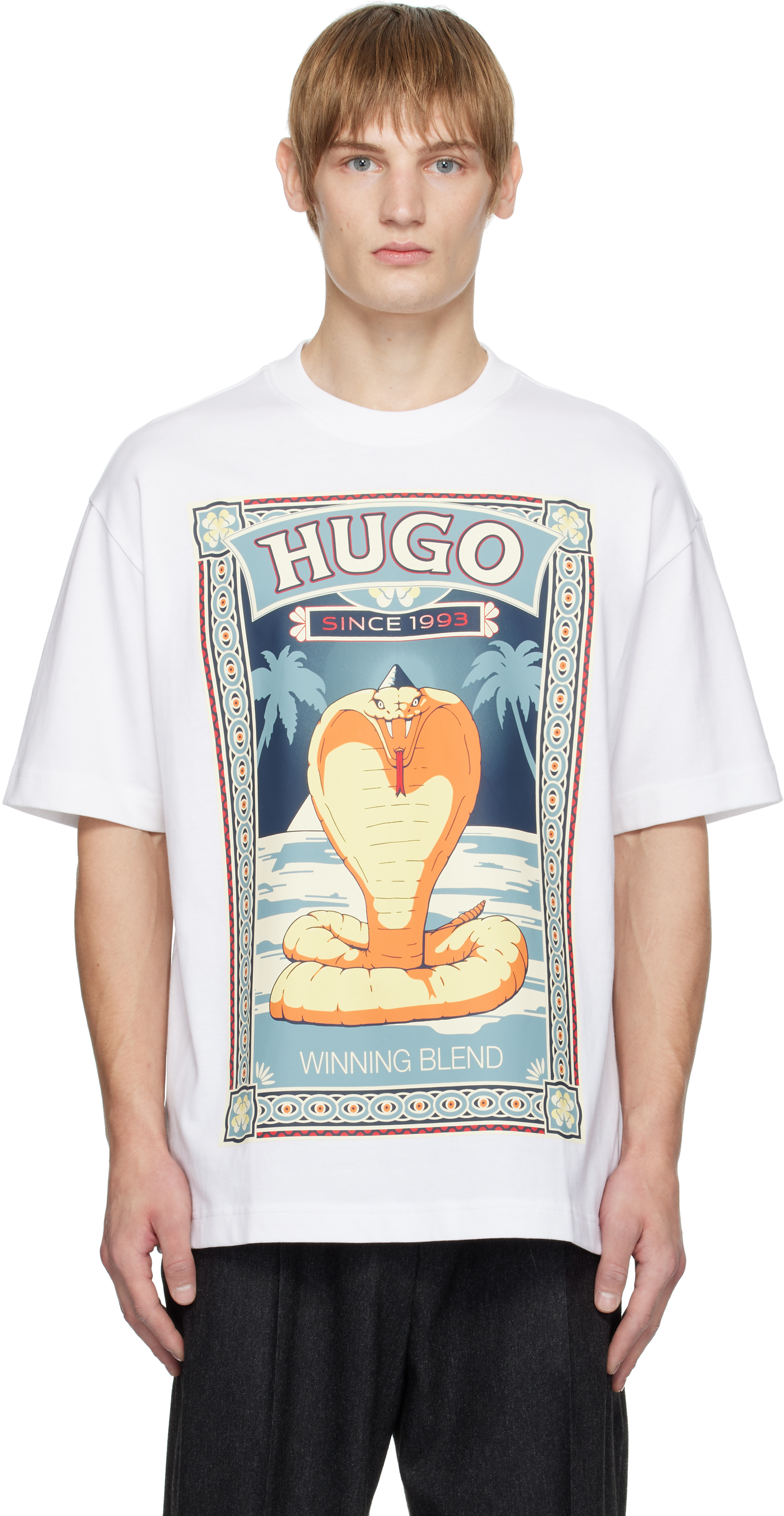 Футболка с изображением кобры Hugo
Футболка с изображением кобры Hugo