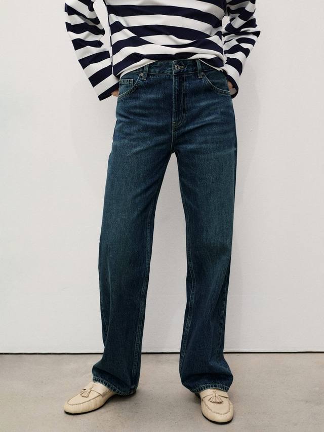 Прямые джинсы miami средней посадки Mango, синий
Прямые джинсы miami средней посадки Mango, синий