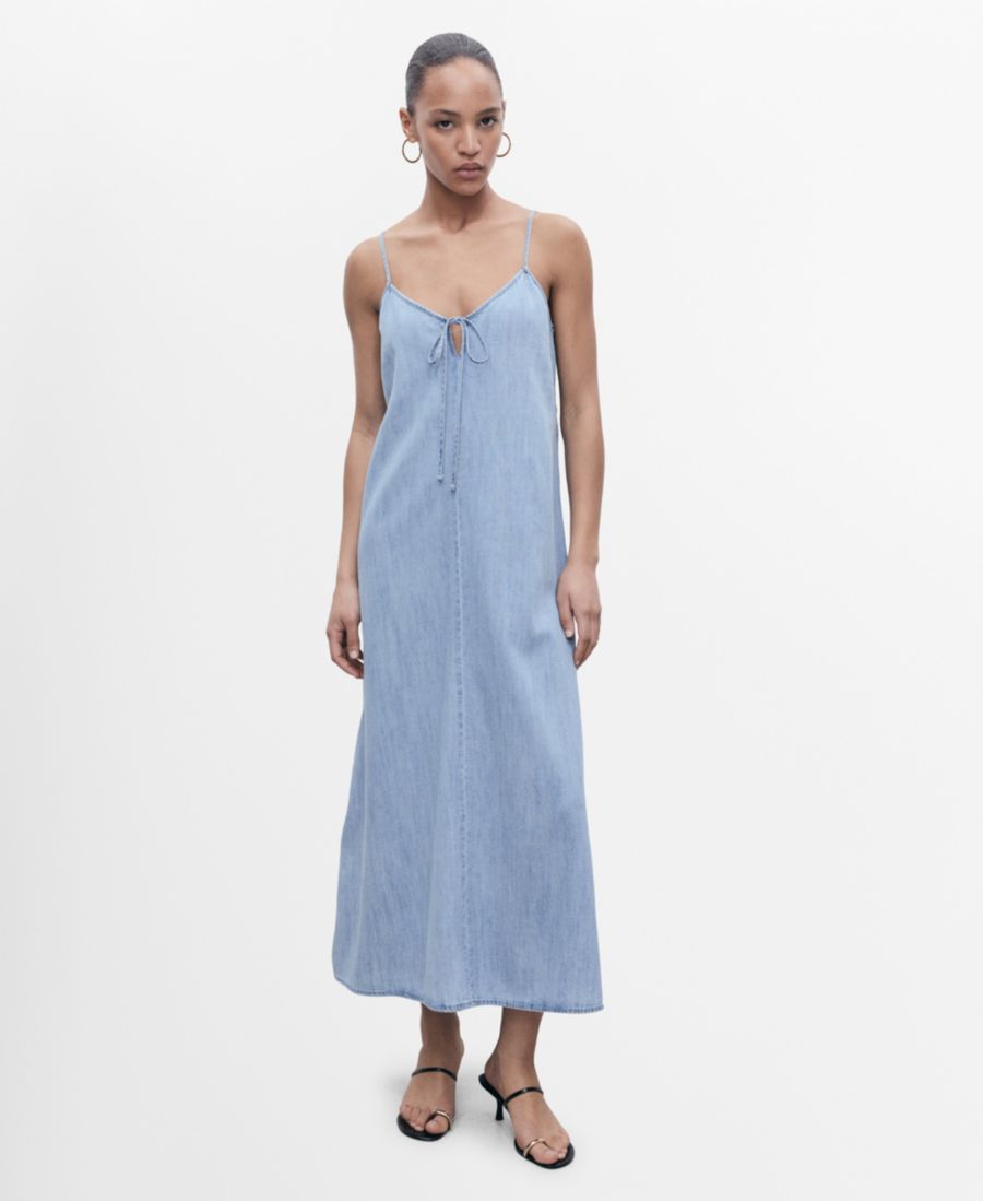 Женское джинсовое платье с бретелями MANGO, Medium Blue
Женское джинсовое платье с бретелями MANGO, Medium Blue