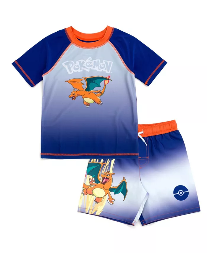 Детский комплект для плавания Pikachu UPF 50+ с защитой от ультрафиолета: рашгард и шорты Pokemon, синий
Детский комплект для плавания Pikachu UPF 50+ с защитой от ультрафиолета: рашгард и шорты Pokemon, синий