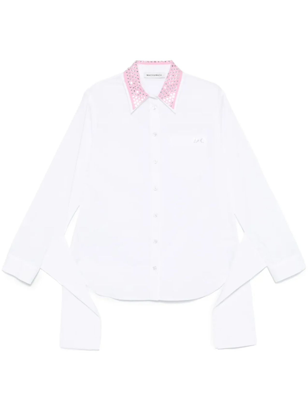 MACH & MACH рубашка с поясом, белый
MACH & MACH рубашка с поясом, белый