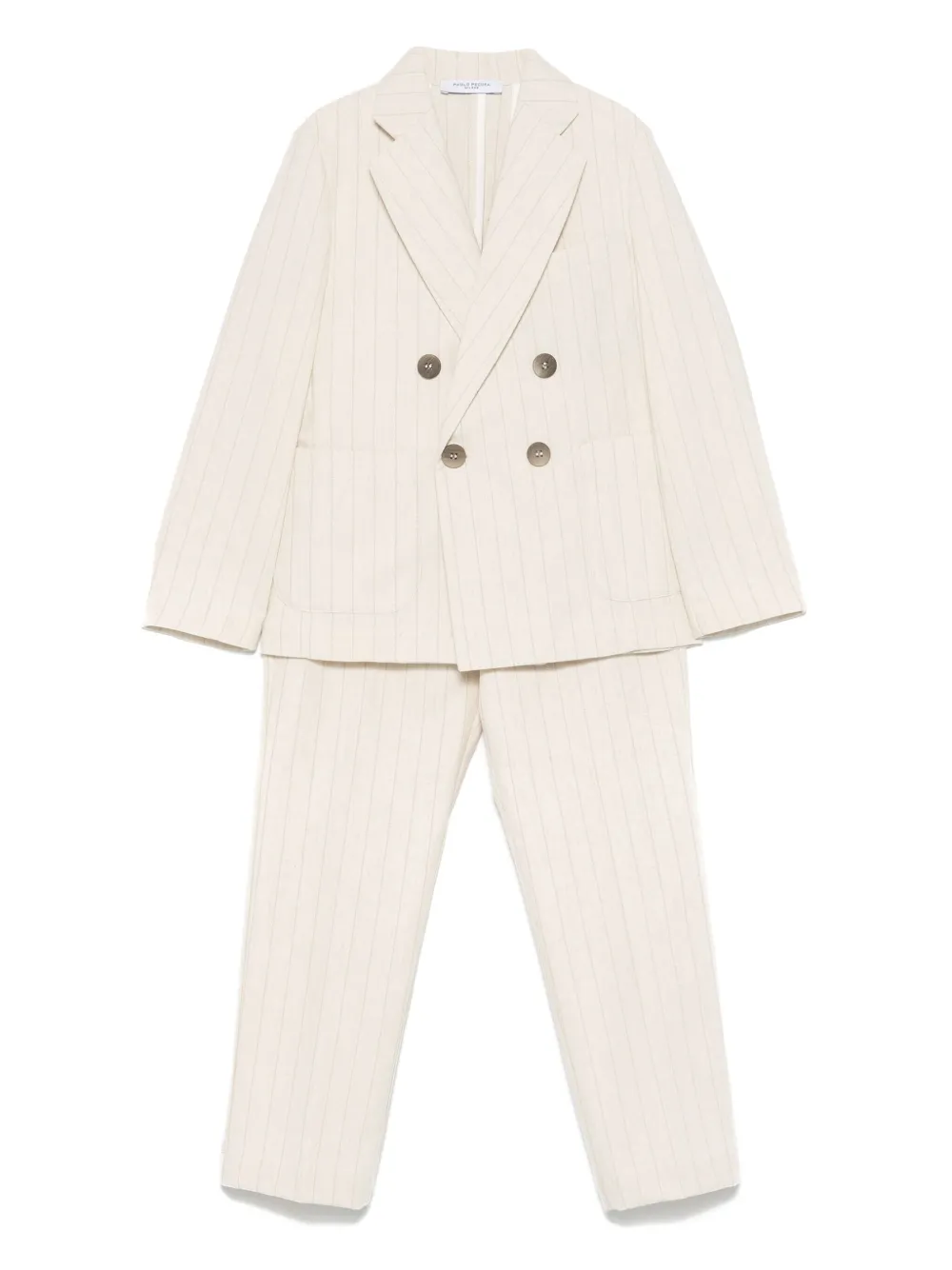 Костюм в полоску Paolo Pecora Kids, нейтральный
Костюм в полоску Paolo Pecora Kids, нейтральный