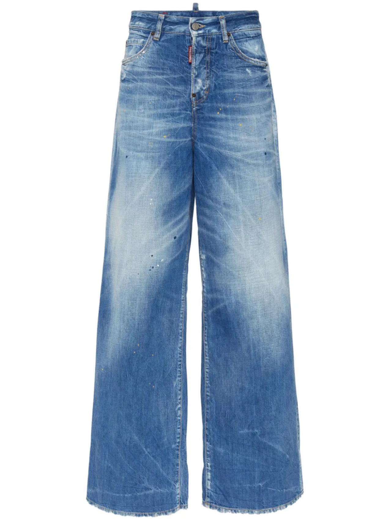 DSQUARED2 широкие джинсы, синий 
DSQUARED2 широкие джинсы, синий