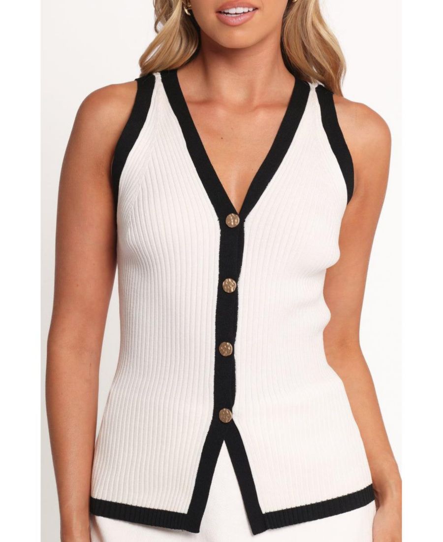 Женский вязаный жилет Virginia Petal and Pup, White black
Женский вязаный жилет Virginia Petal and Pup, White black