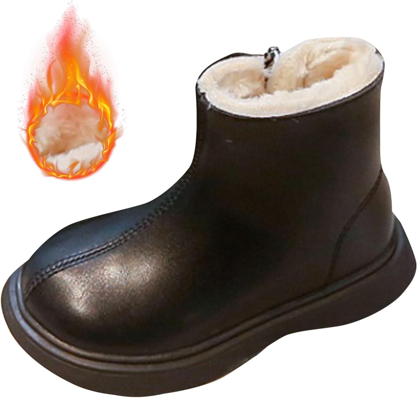 Детские ботинки для девочек и мальчиков с утепленным флисом до щиколотки, боковая молния, теплые мягкие пушистые ботиночки на снег, 2025 год, обувь с искусственным мехом Generic, Black
Детские ботинки для девочек и мальчиков с утепленным флисом до щиколотки, боковая молния, теплые мягкие пушистые ботиночки на снег, 2025 год, обувь с искусственным мехом Generic, Black