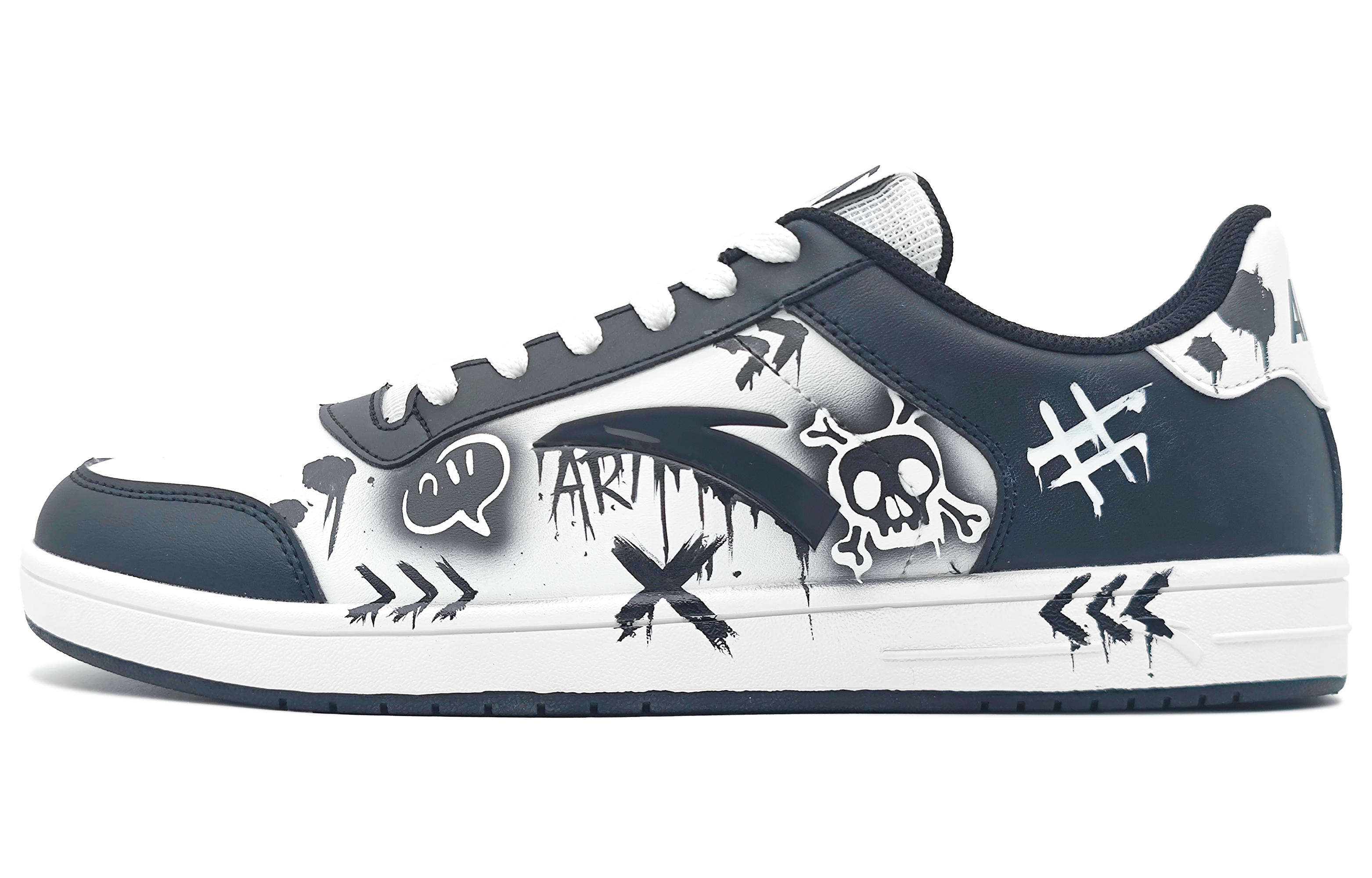 ANTA Нескользящие, амортизирующие, износостойкие, низкие кроссовки для скейтбординга, мужские, черно-белые
ANTA Нескользящие, амортизирующие, износостойкие, низкие кроссовки для скейтбординга, мужские, черно-белые