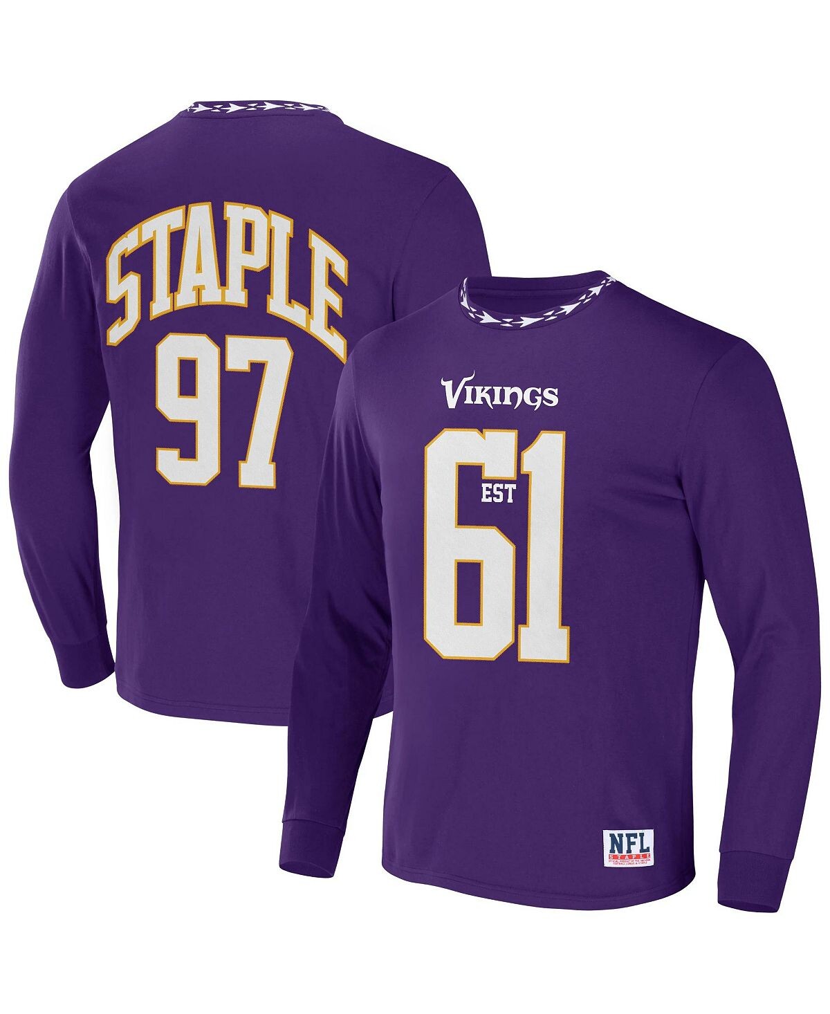 Мужская футболка nfl x staple purple minnesota vikings core с длинным рукавом в стиле джерси NFL Properties, фиолетовый
Мужская футболка nfl x staple purple minnesota vikings core с длинным рукавом в стиле джерси NFL Properties, фиолетовый