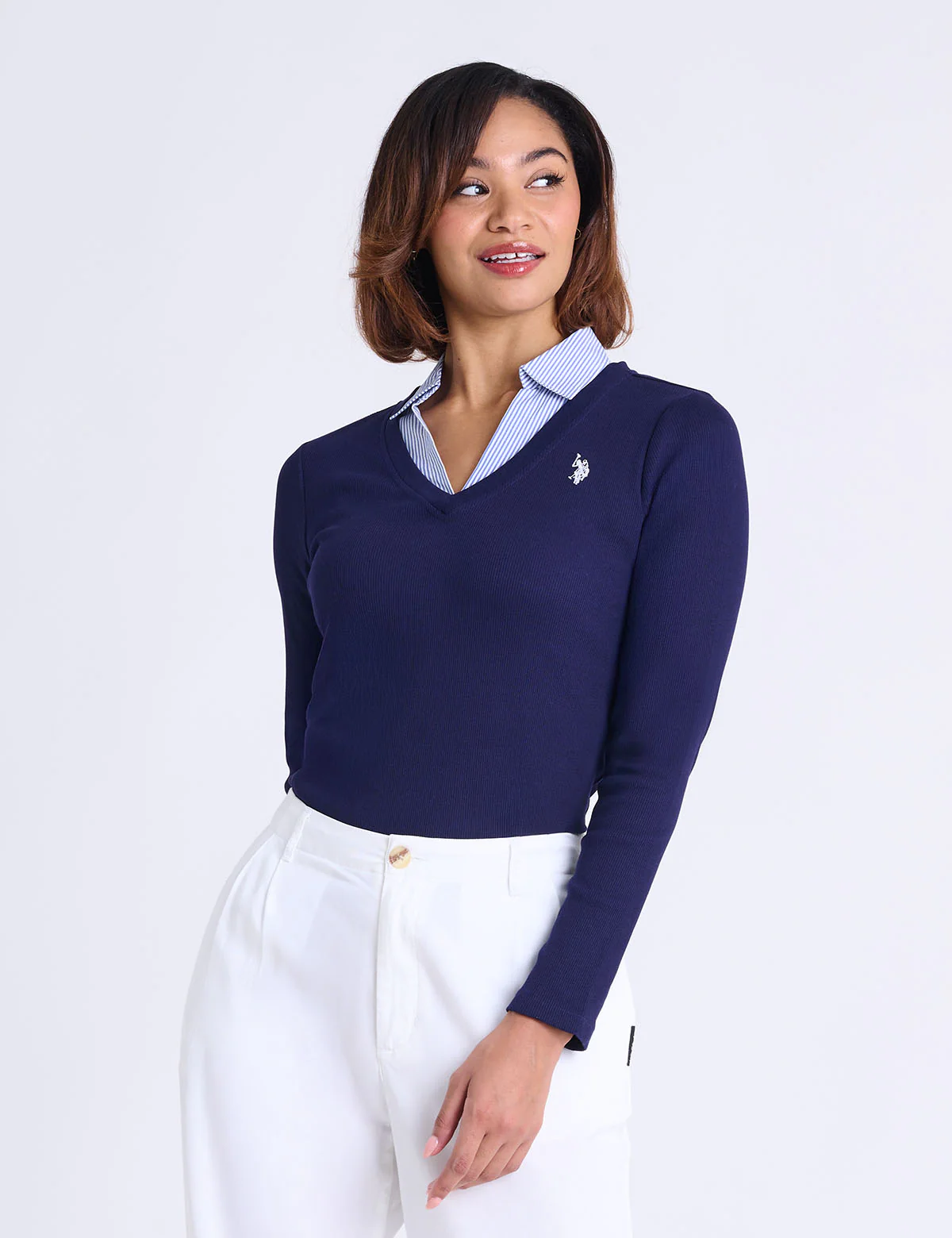 Рубашка лонгслив U.S. Polo Assn Long Sleeve Rib Woven Layered, темно-синий
Рубашка лонгслив U.S. Polo Assn Long Sleeve Rib Woven Layered, темно-синий