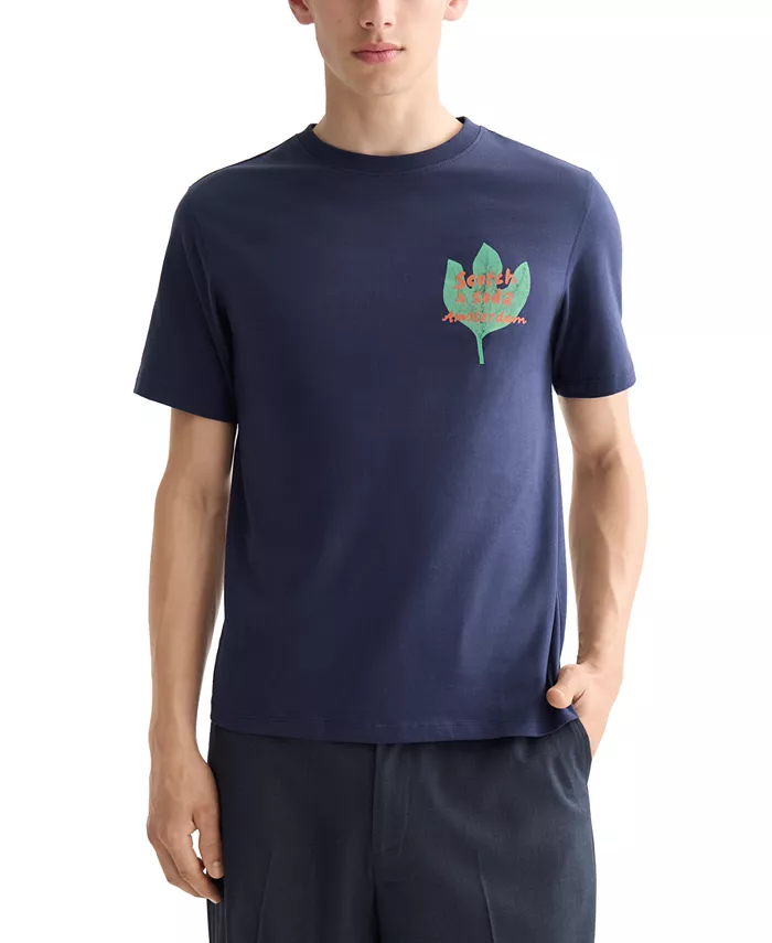 Мужская футболка с коротким рукавом и логотипом Scotch & Soda, синий
Мужская футболка с коротким рукавом и логотипом Scotch & Soda, синий