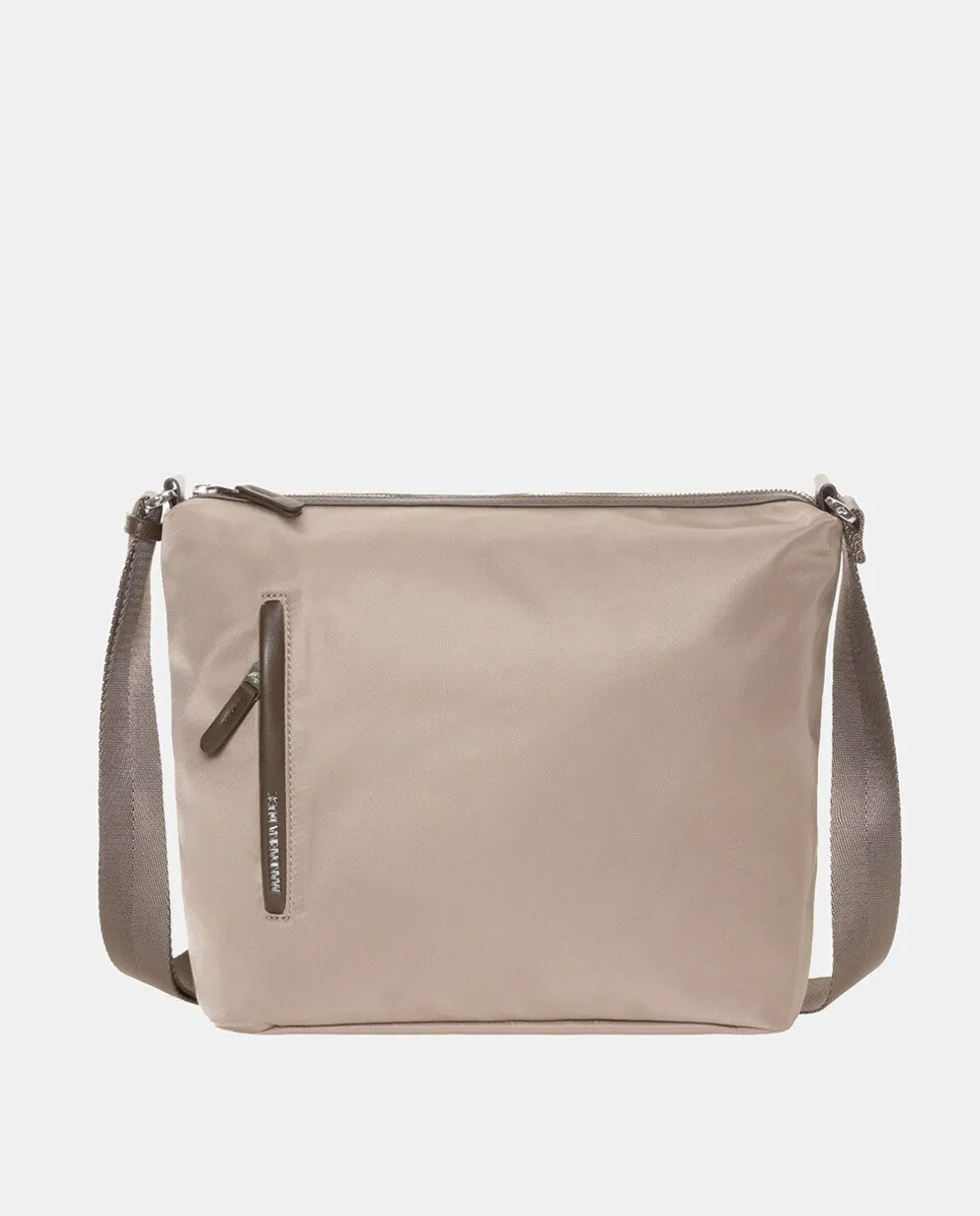 Темно-синий нейлоновый хобо с молнией Mandarina Duck, светло-коричневый
Темно-синий нейлоновый хобо с молнией Mandarina Duck, светло-коричневый